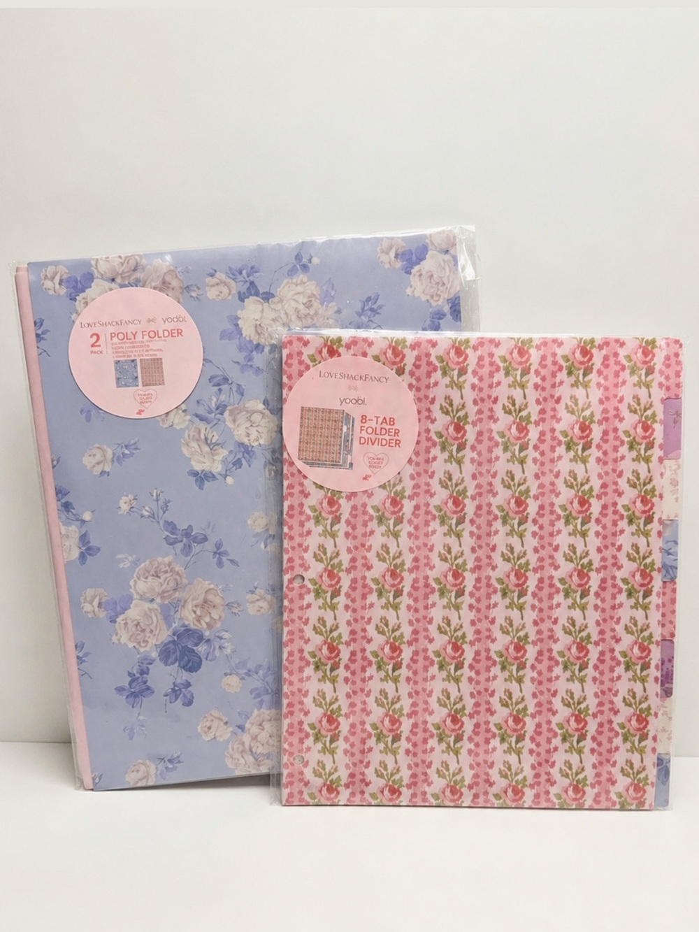 LoveShackFancy Poly Folders + Dividers 8 Tabs Set